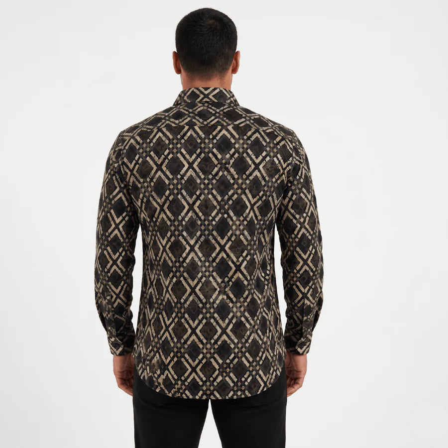 Platini Men Shirt Geometric Paisley