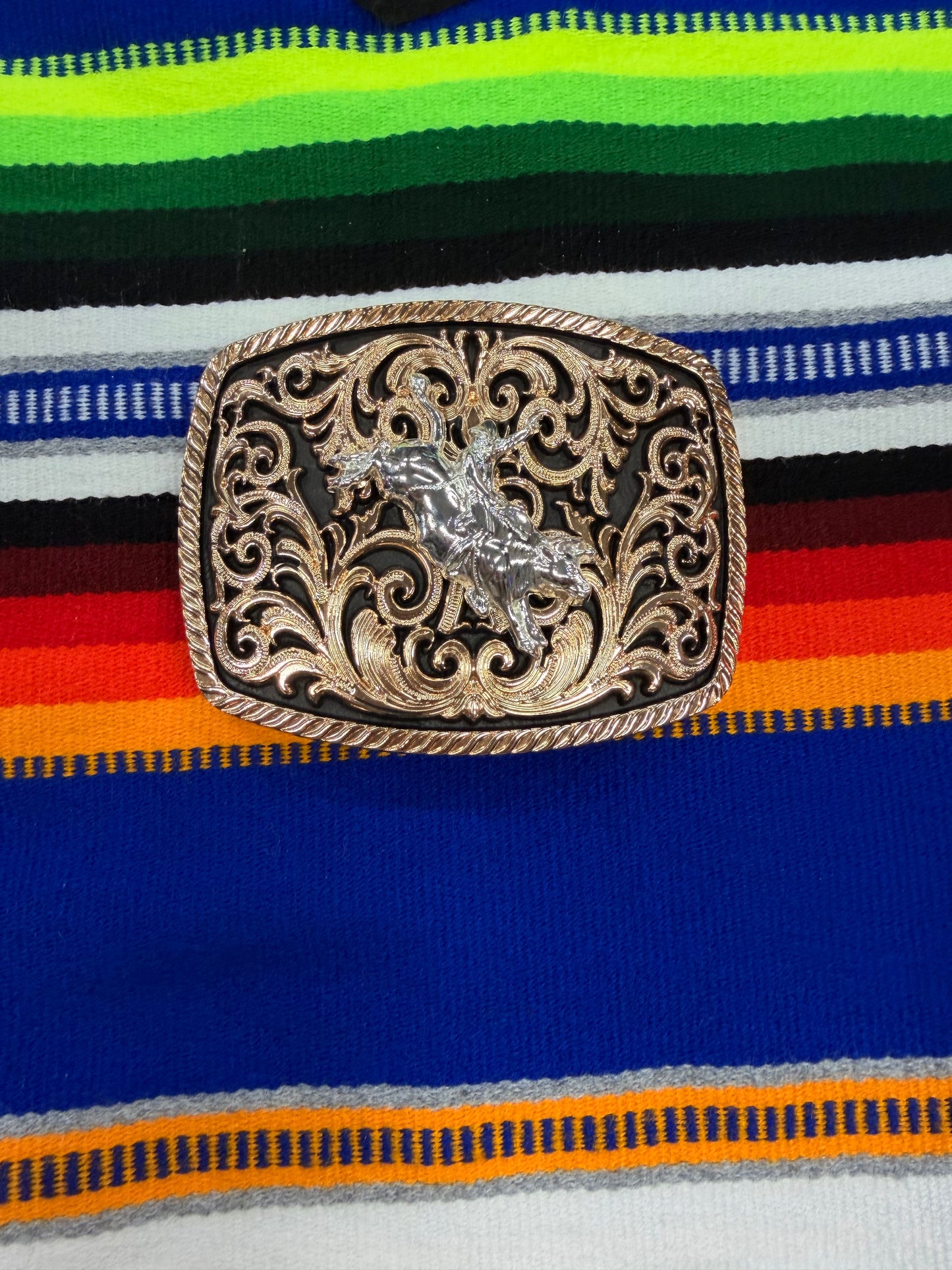 Square Buckle Bull Rider