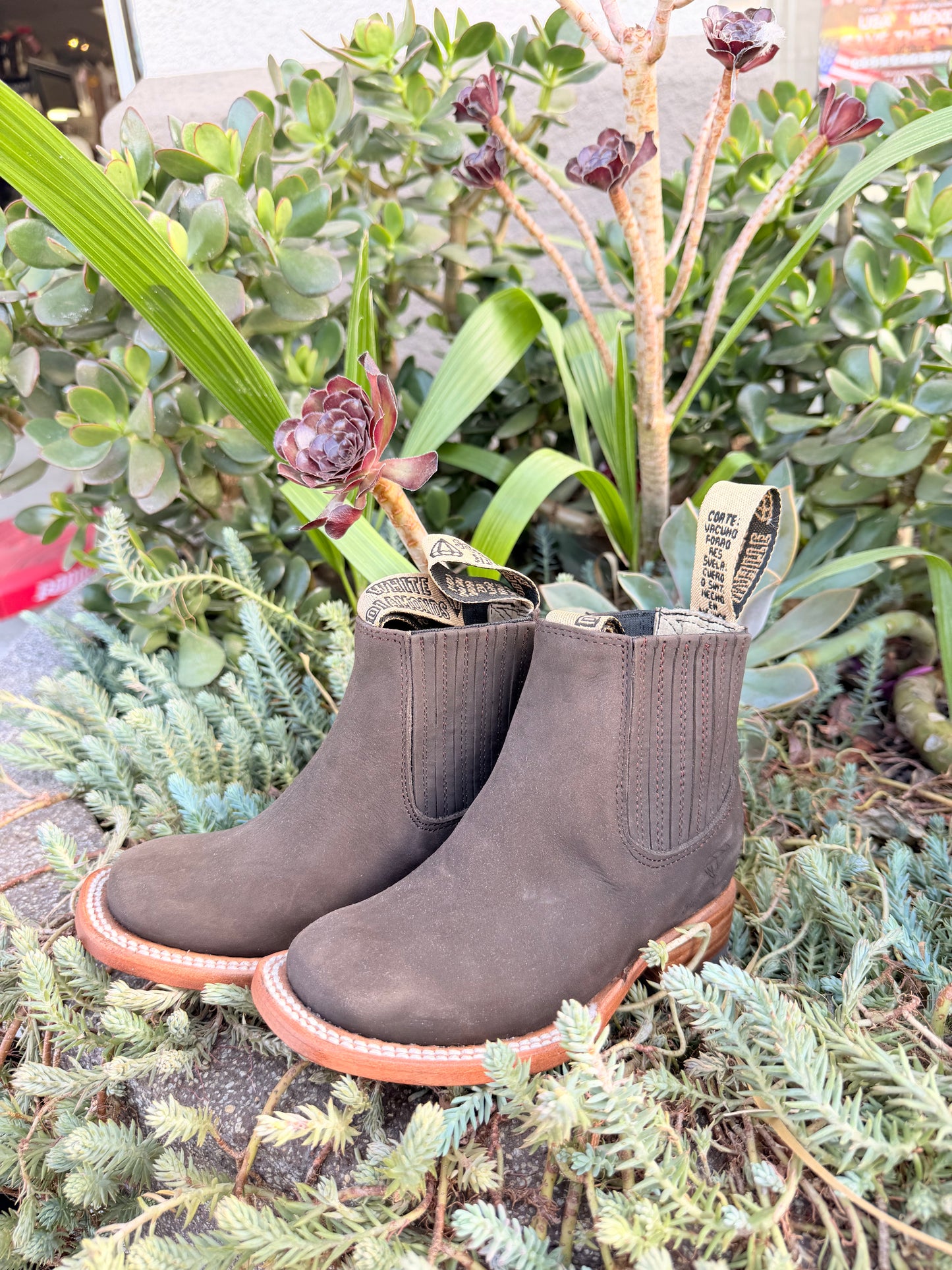 White Diamond Kids Botin Nobuck Brown