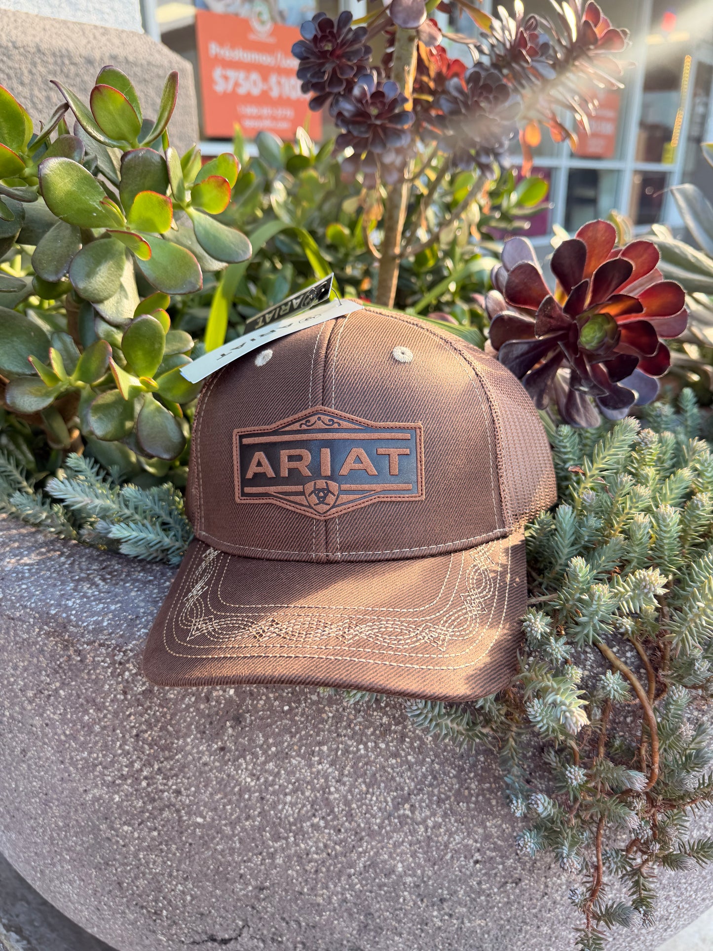Ariat SnapBaxk A300062902 Brown Logo