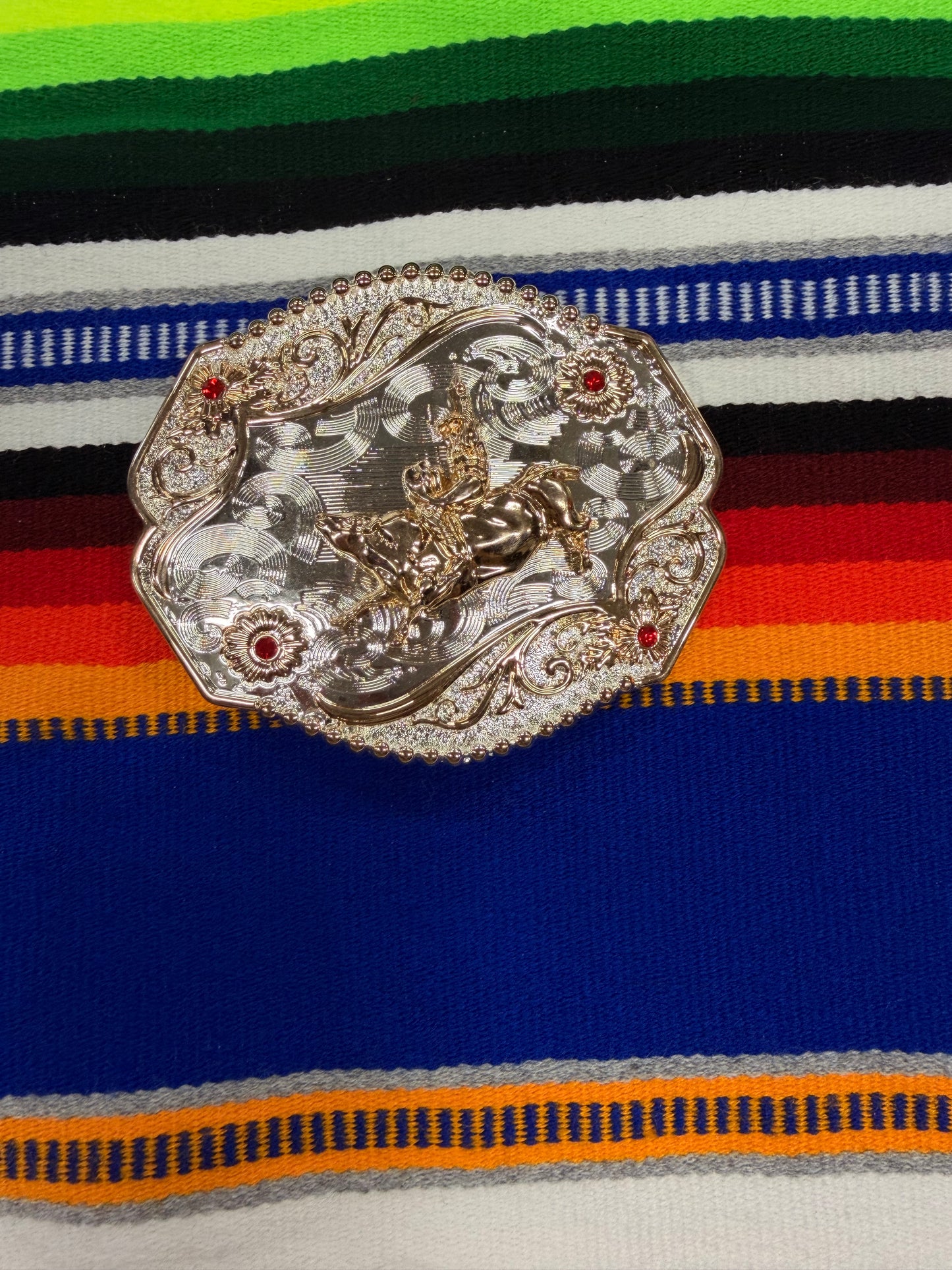 Oval Buckle Bull Rider