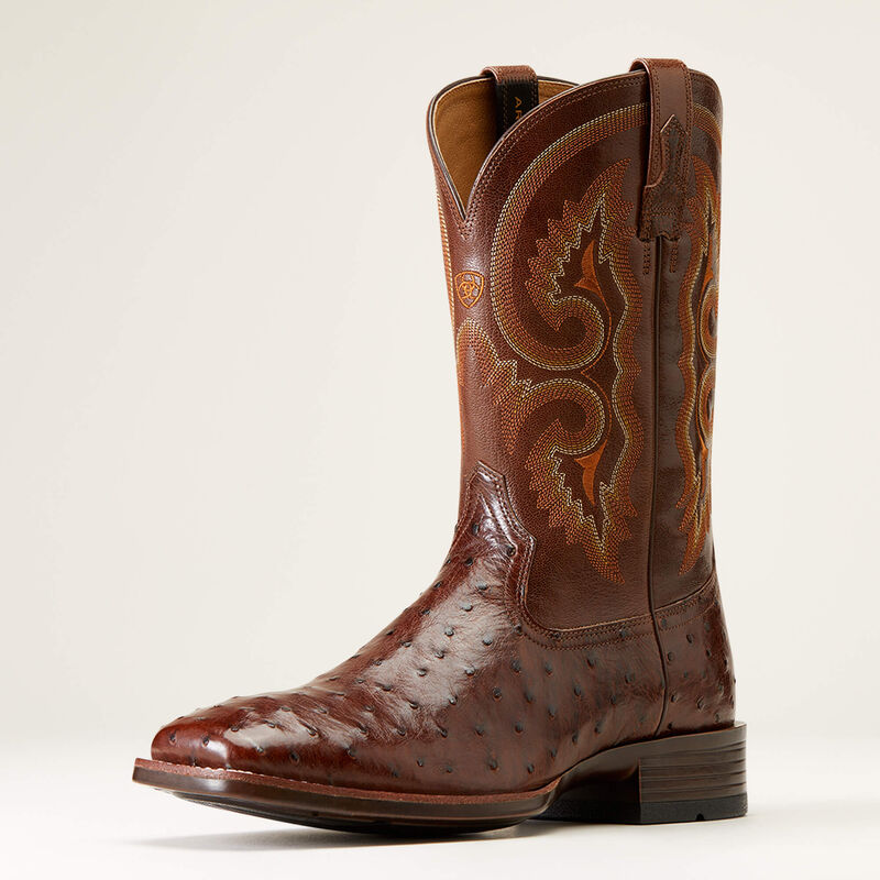 Ariat Men 10046961 Barley Ultra Ostrich Tabacco