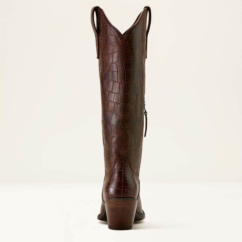 Ariat 10061831 Casanova X Toe- Espresso Croc Print