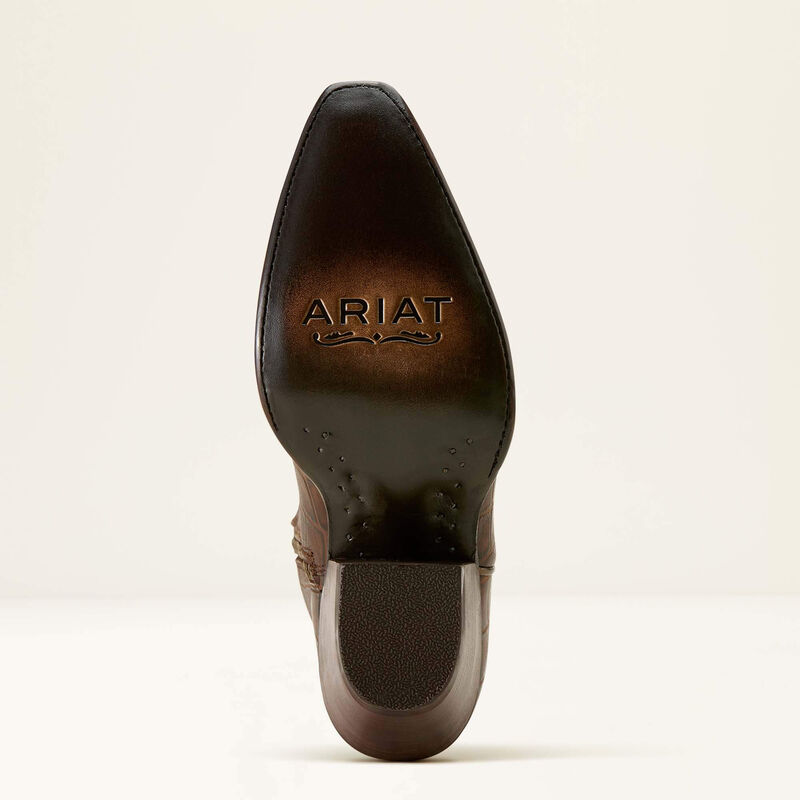 Ariat 10061831 Casanova X Toe- Espresso Croc Print