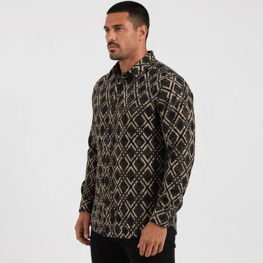 Platini Men Shirt Geometric Paisley