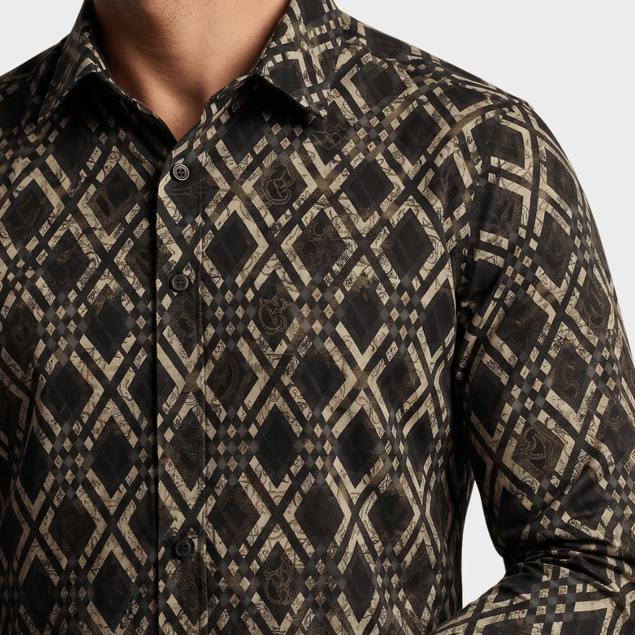 Platini Men Shirt Geometric Paisley