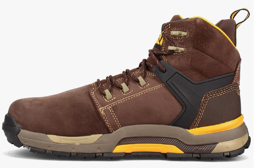 CAT P91230 Mens Edge Comp Toe Wp Nt Work Safety Industrial Boots Brown Leather