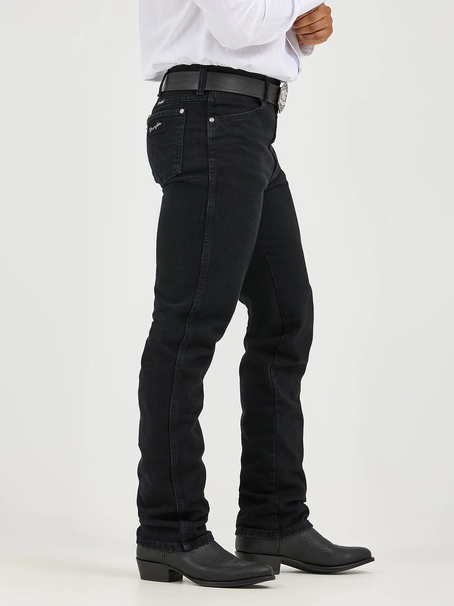 Wrangler Men Cowboy Cut® Silver Edition Slim Fit Jean Black