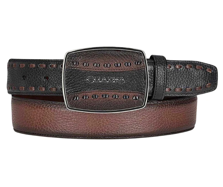 Cuadra Belt BC261 Brown-Black Deer Woven