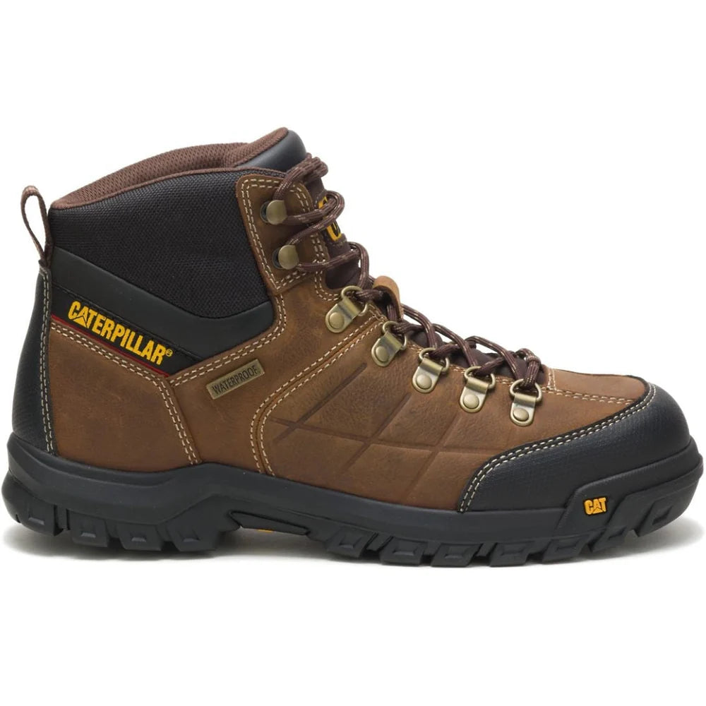 CAT P74128 Threshold Waterproof Work Boot Real Brown