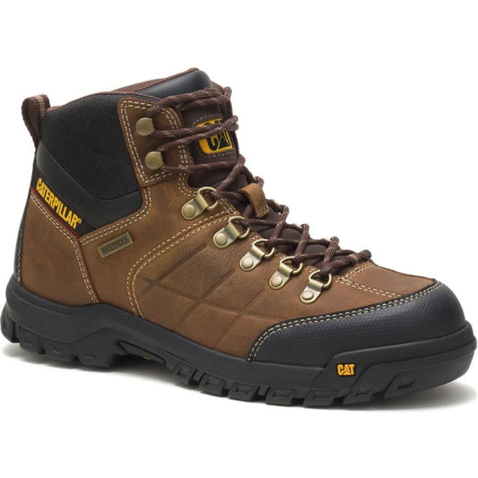 CAT P74128 Threshold Waterproof Work Boot Real Brown