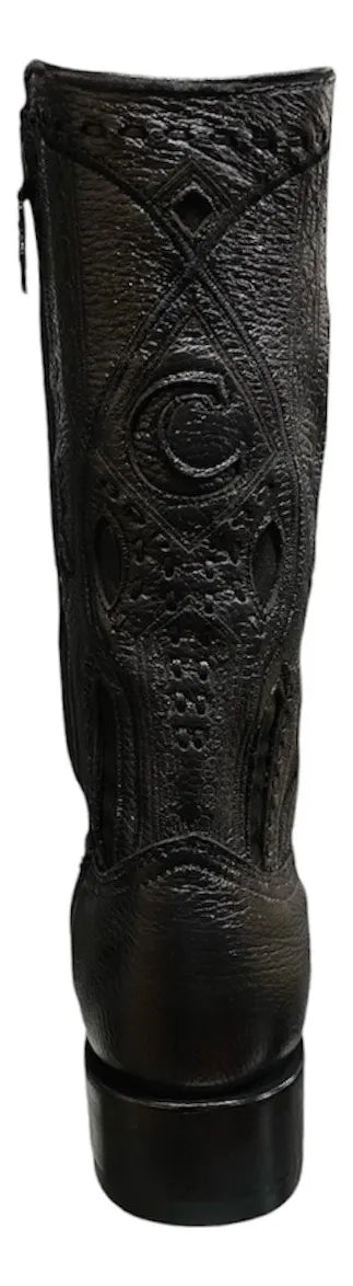 Cuadra Venado Italiano Negro Zipper Narrow Square Toe 1B1JVE