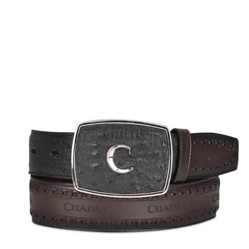 Cuadra Belt BC205 Avestruz Black