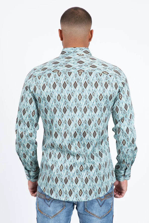 Platini Men Shirt Aztec Teal