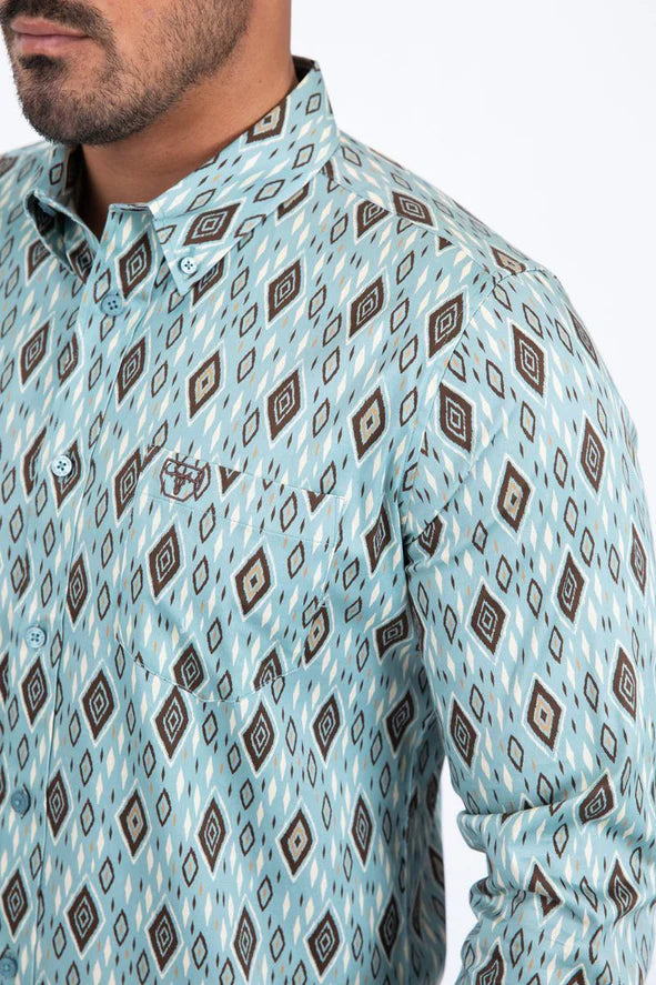 Platini Men Shirt Aztec Teal