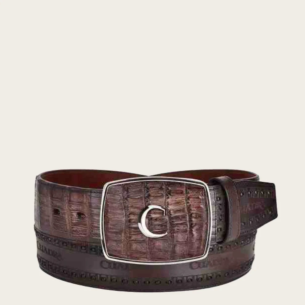 Cuadra Belt BC279 Caiman Arauco Chocolate