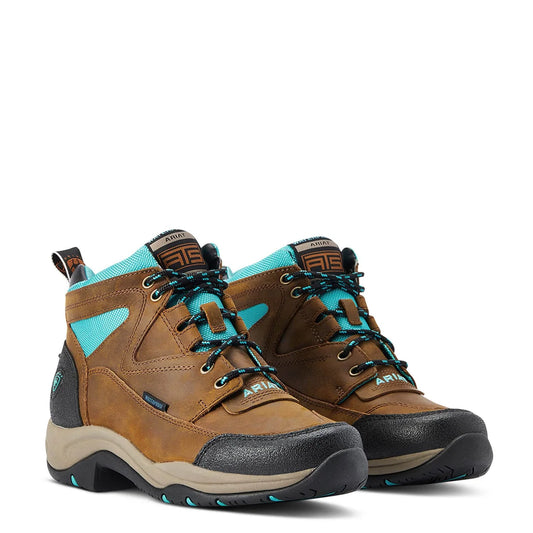 Ariat Women's Terrain Weathered Brown Waterproof Work 10042538