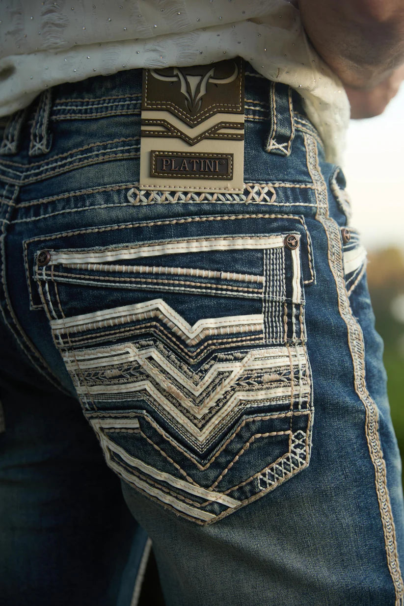 Platini Men Jeans Dark Blue
