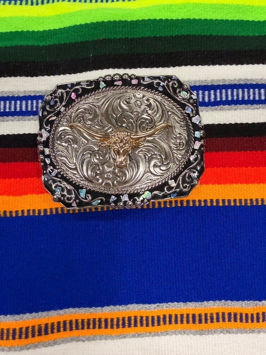 Square Buckle Horn Head