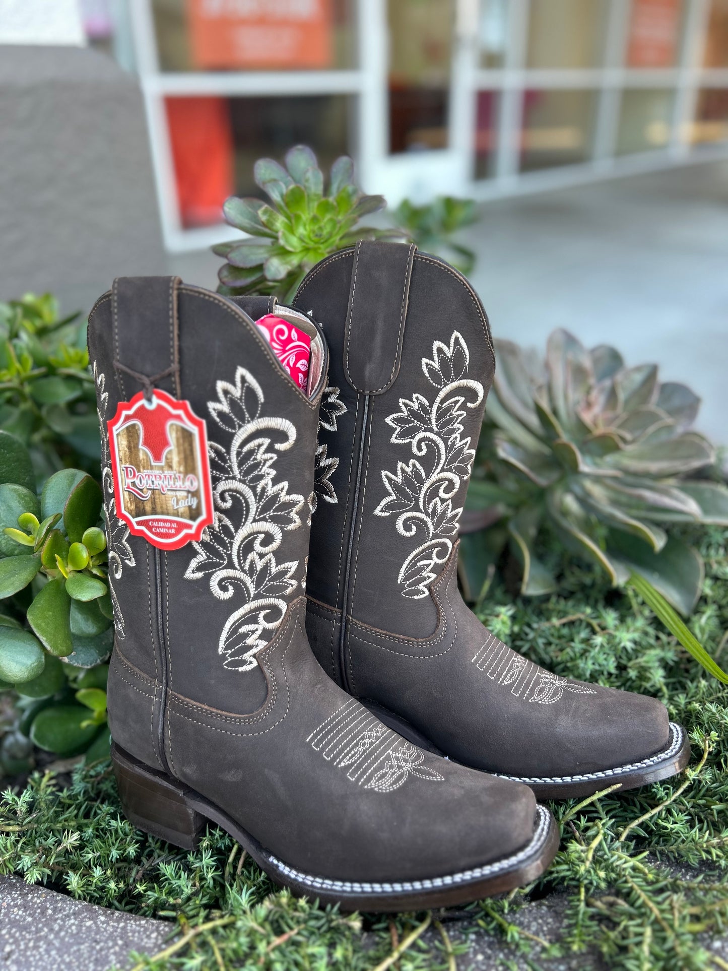 Potrillo Women 407 Nobuck Brown